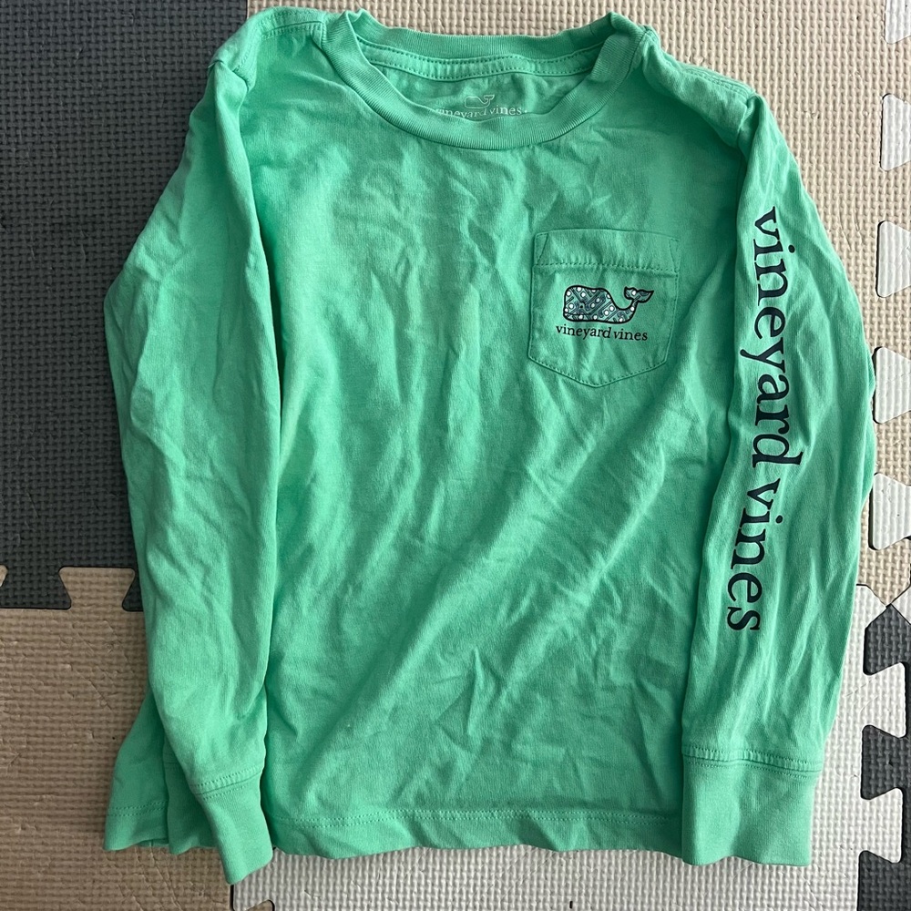 Vineyard Vines Aqua Crew Neck Shirt